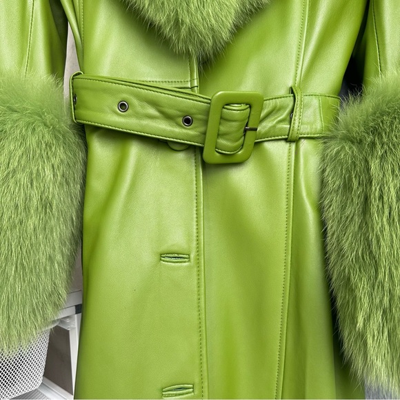 Saks Potts Foxy Coat - Green - Size 1 - Picture 6 of 10